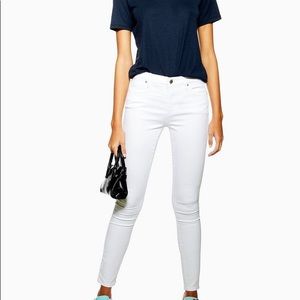 TOPSHOP White Leigh Jeans NWT US 4